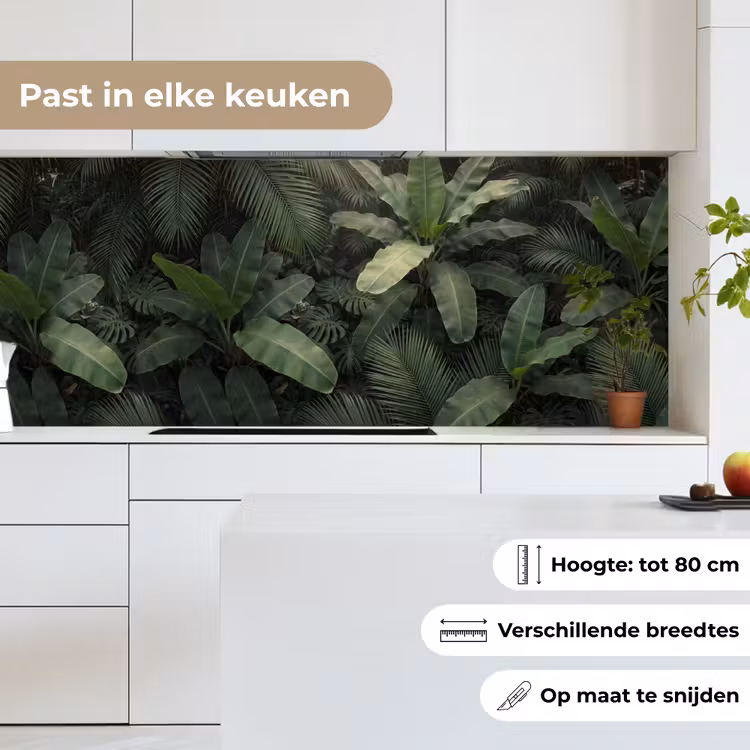 Keuken achterwand - Bladeren - Groen - Tropisch - Natuur — 7