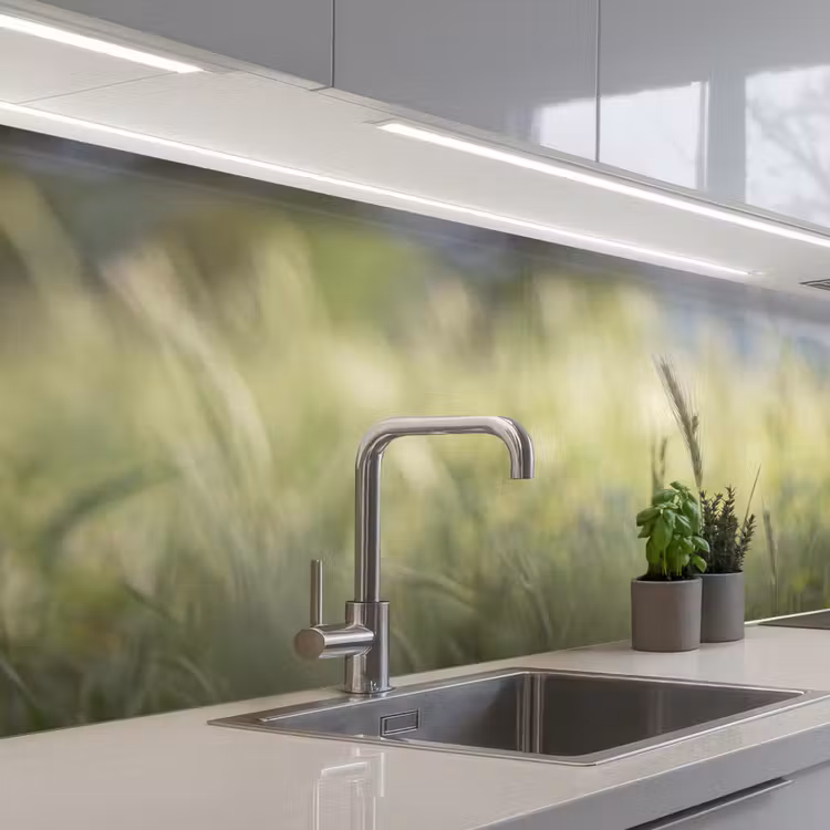 Keuken achterwand - Graan - Aar - Natuur - Groen - Detail — 2
