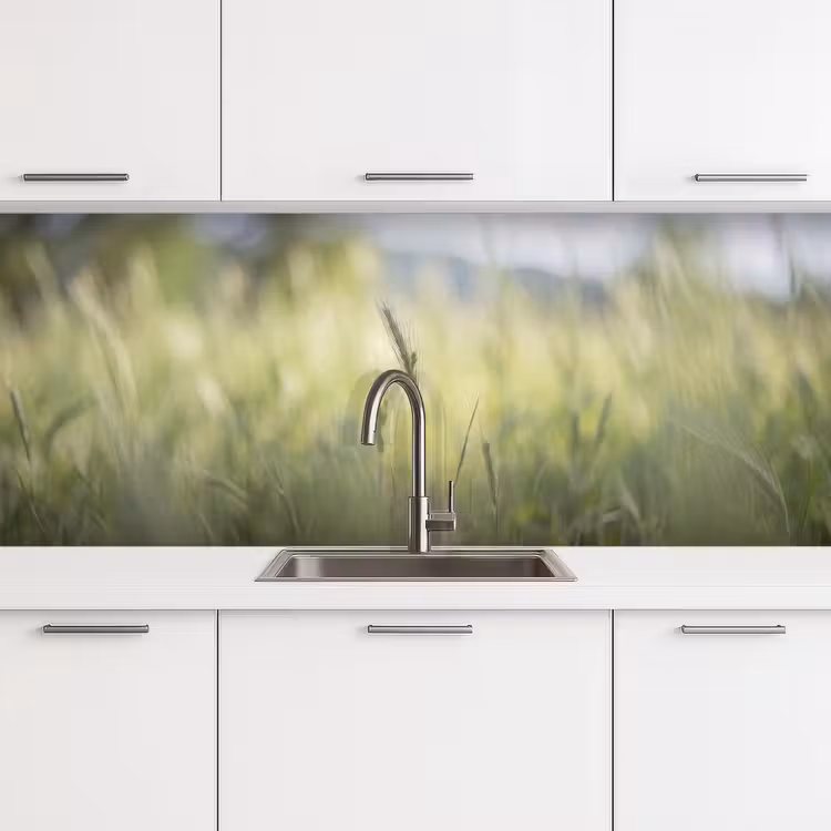 Keuken achterwand - Graan - Aar - Natuur - Groen - Detail — 4