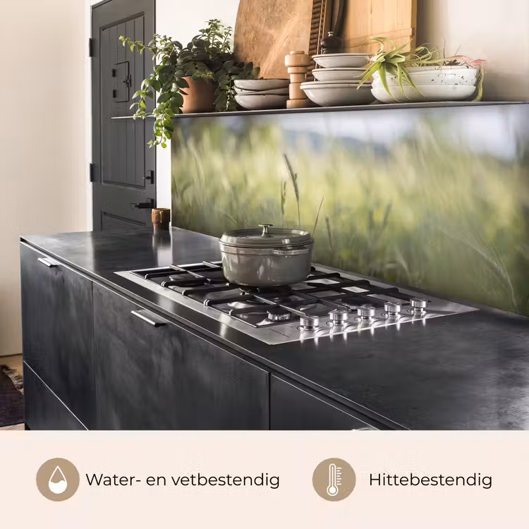 Keuken achterwand - Graan - Aar - Natuur - Groen - Detail — 5