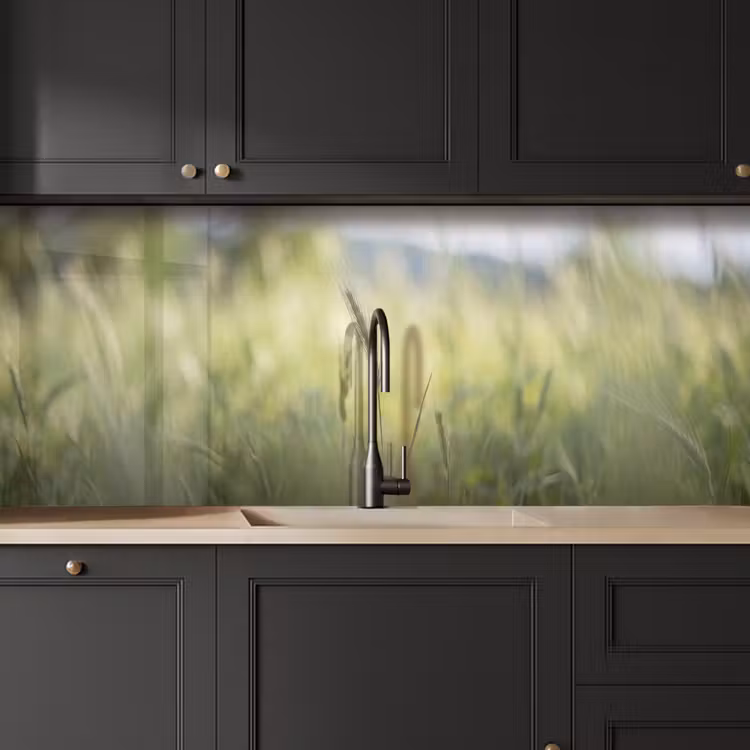 Keuken achterwand - Graan - Aar - Natuur - Groen - Detail — 6