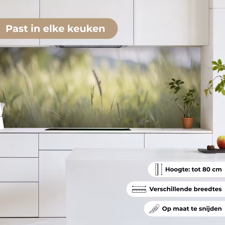 Keuken achterwand - Graan - Aar - Natuur - Groen - Detail — 7