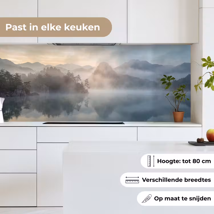Keuken achterwand - Landschap - Bergen - Mist - Water - Natuur — 7