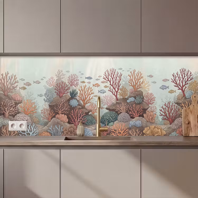Keuken achterwand - Onderwater - Koraal - Vis - Natuur — 1