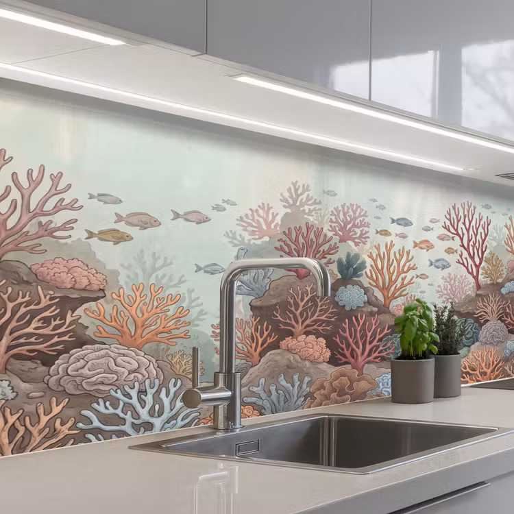 Keuken achterwand - Onderwater - Koraal - Vis - Natuur — 2