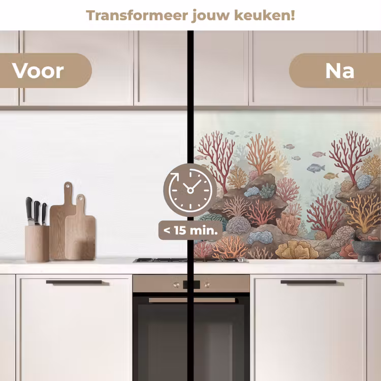 Keuken achterwand - Onderwater - Koraal - Vis - Natuur — 3