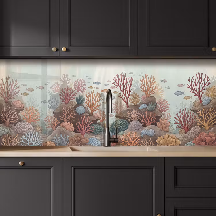 Keuken achterwand - Onderwater - Koraal - Vis - Natuur — 6