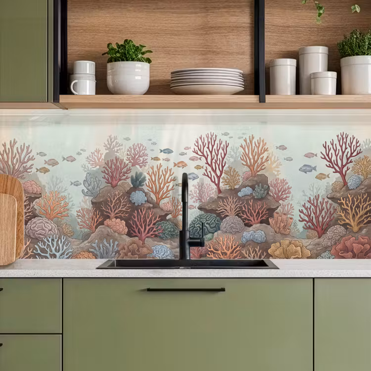 Keuken achterwand - Onderwater - Koraal - Vis - Natuur — 8