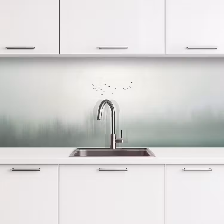 Keuken achterwand - Vogel - Vlucht - Natuur - Minimalistisch — 4