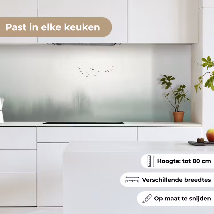 Keuken achterwand - Vogel - Vlucht - Natuur - Minimalistisch — 7