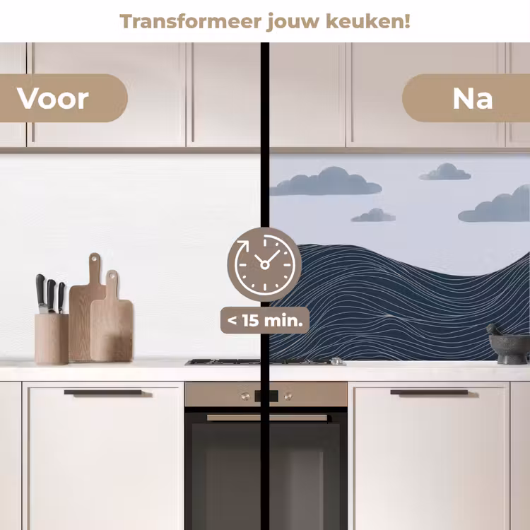Keuken achterwand - Persoon - Surfen - Oceaan - Natuur - Modern — 3