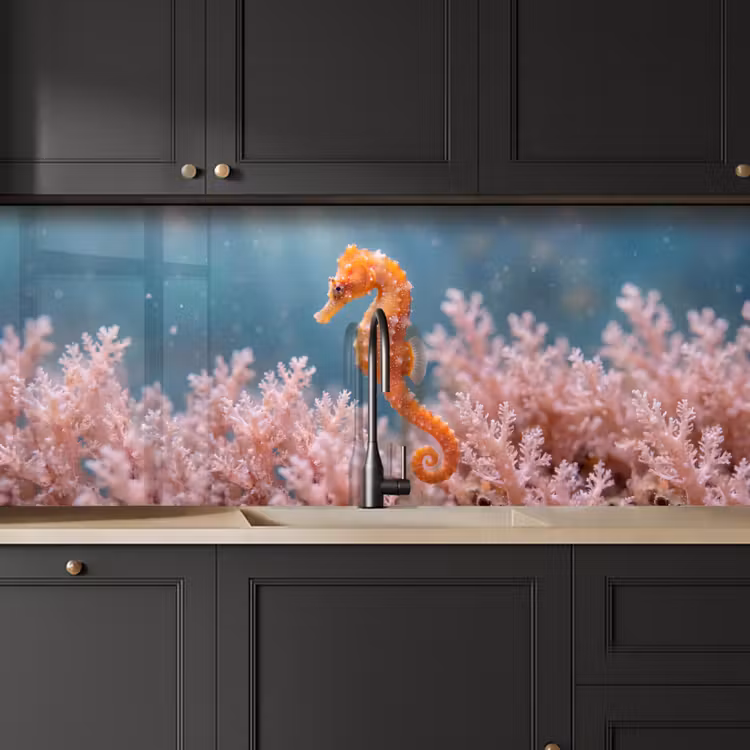 Keuken achterwand - Vis - Koraal - Oceaan - Macro - Oranje — 6