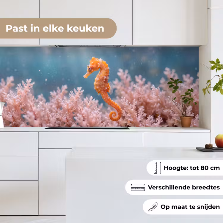 Keuken achterwand - Vis - Koraal - Oceaan - Macro - Oranje — 7