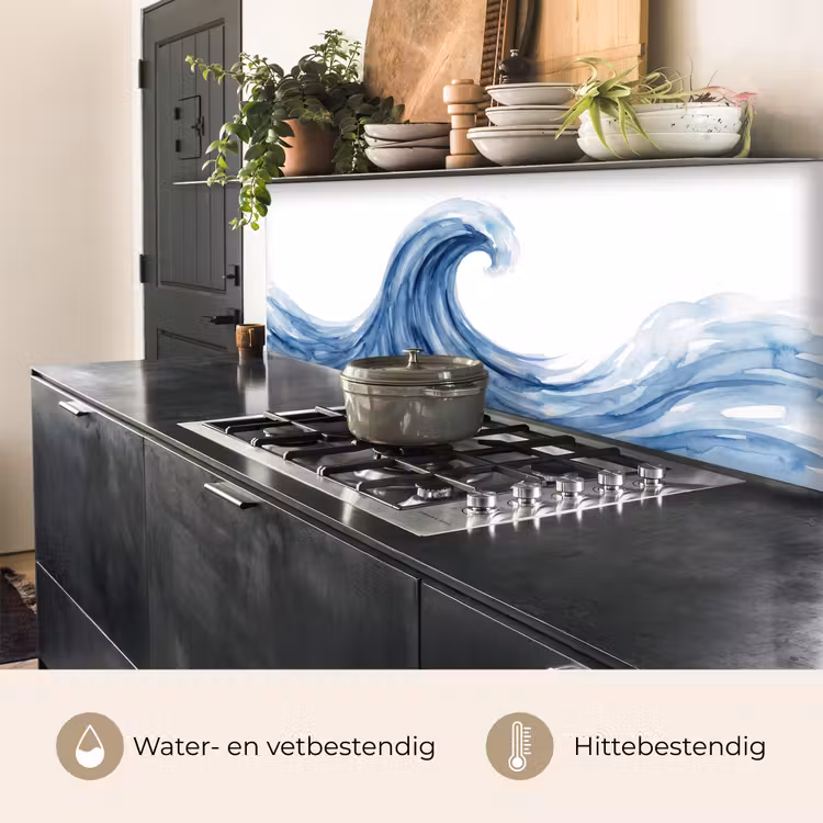 Keuken achterwand - Water - Beweging - Natuur - Modern - Blauw — 5
