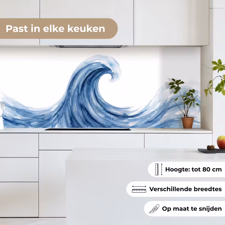 Keuken achterwand - Water - Beweging - Natuur - Modern - Blauw — 7