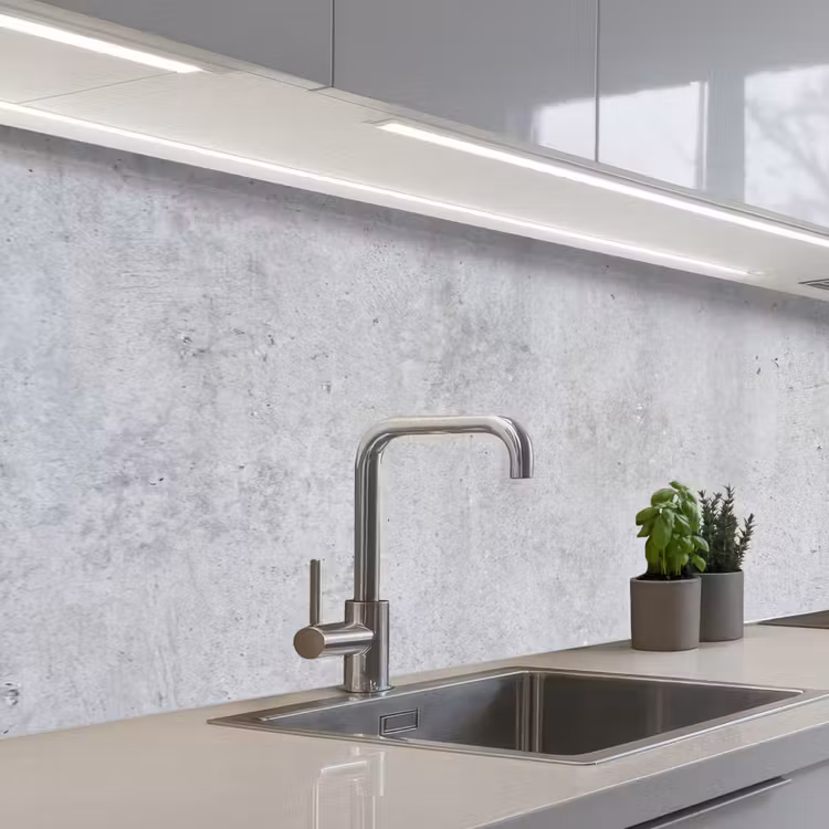 Keuken achterwand - Beton - Textuur - Achtergrond - Grijs - Industrieel — 2