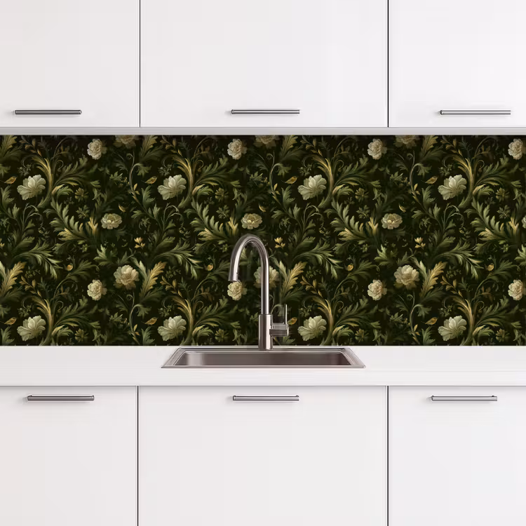 Keuken achterwand - Botanisch - Naadloos - Bloemen — 4
