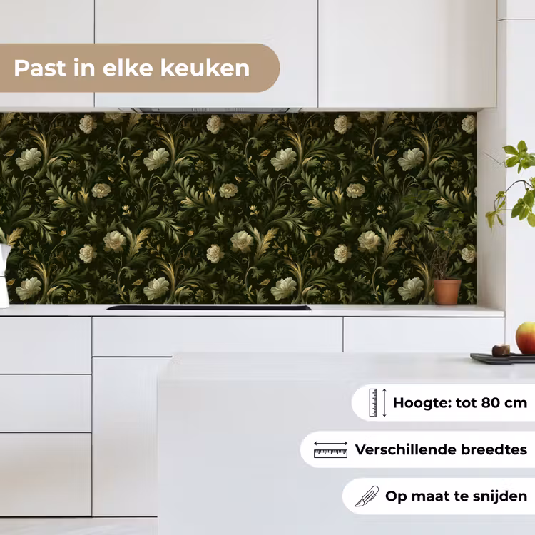 Keuken achterwand - Botanisch - Naadloos - Bloemen — 7