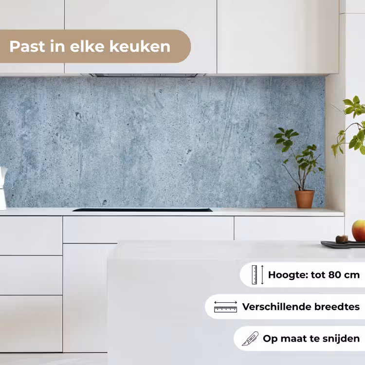 Keuken achterwand - Oppervlak - Ruw - Abstract - Modern - Grijs — 7