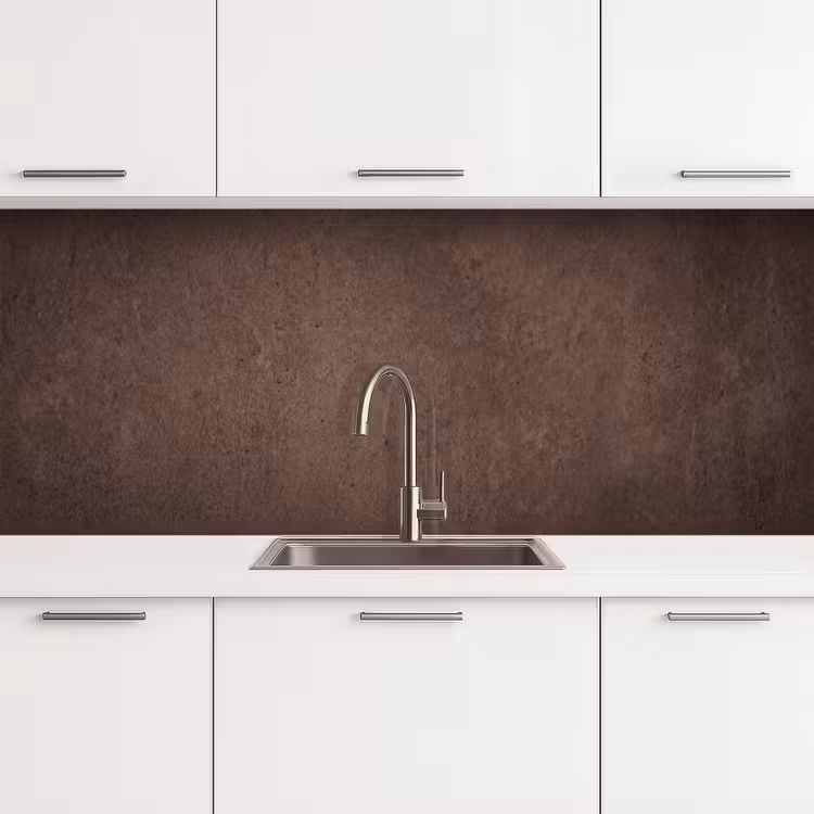 Keuken achterwand - Textuur - Beton - Abstract - Donker - Bruin — 4