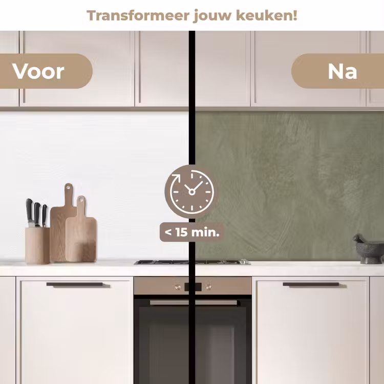Keuken achterwand - Textuur - Betonlook - Achtergrond - Modern - Groen — 3