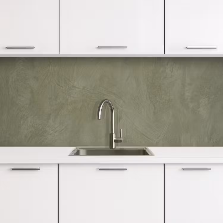 Keuken achterwand - Textuur - Betonlook - Achtergrond - Modern - Groen — 4