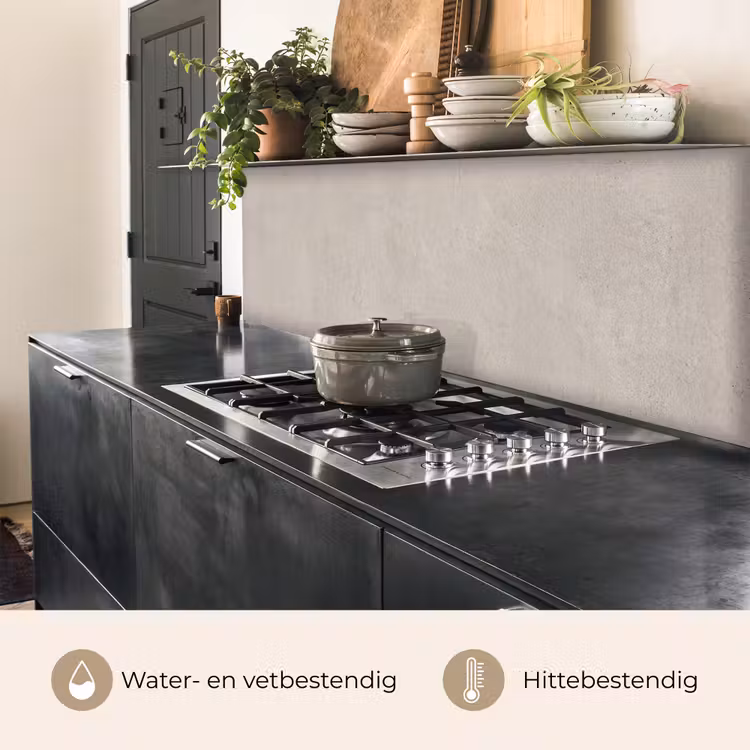 Keuken achterwand - Textuur - Effen - Abstract - Beige — 5