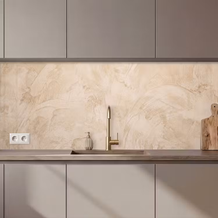 Keuken achterwand - Textuur - Patroon - Abstract - Modern - Beige — 1