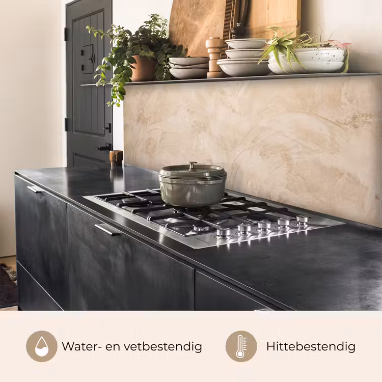 Keuken achterwand - Textuur - Patroon - Abstract - Modern - Beige — 5