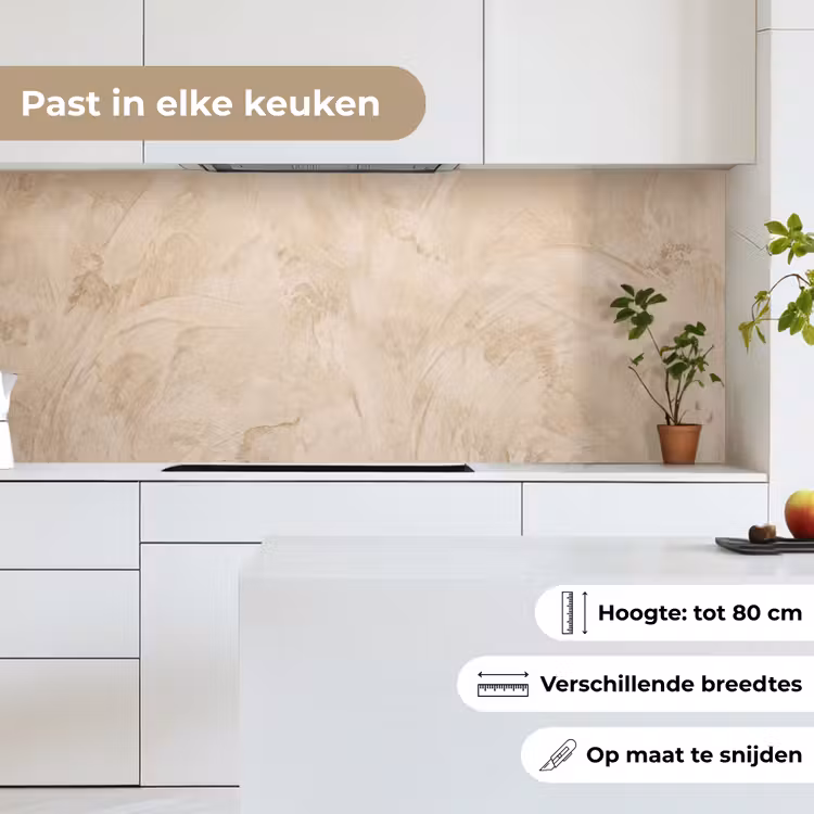 Keuken achterwand - Textuur - Patroon - Abstract - Modern - Beige — 7