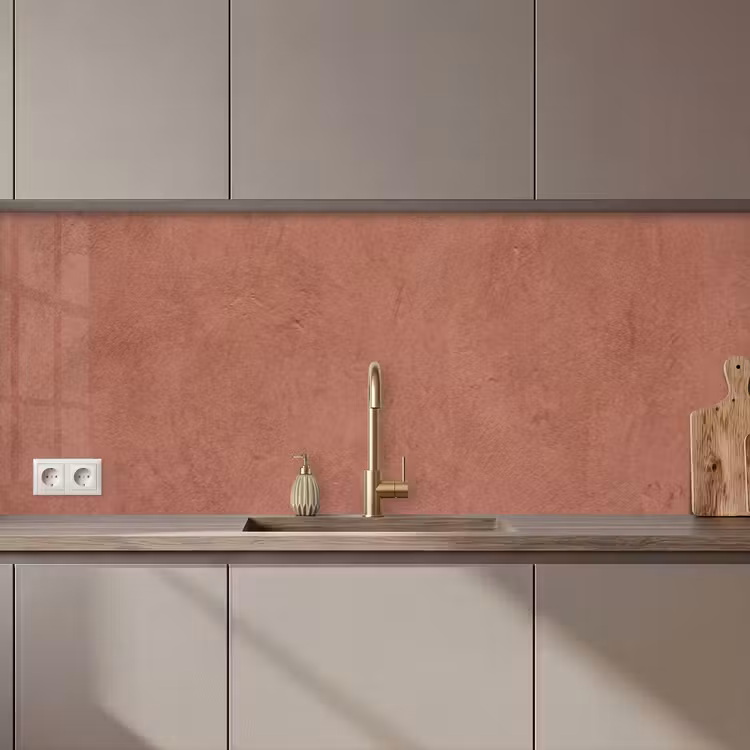 Keuken achterwand - Textuur - Roodbruin - Grof - Modern — 1