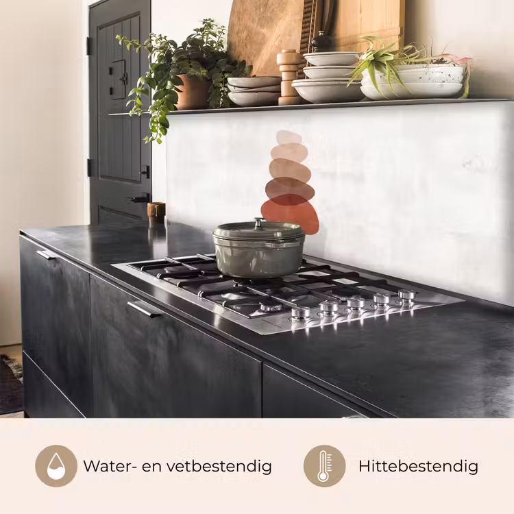 Keuken achterwand - Abstractie - Gestapeld - Balans - Modern - Aardetinten — 5
