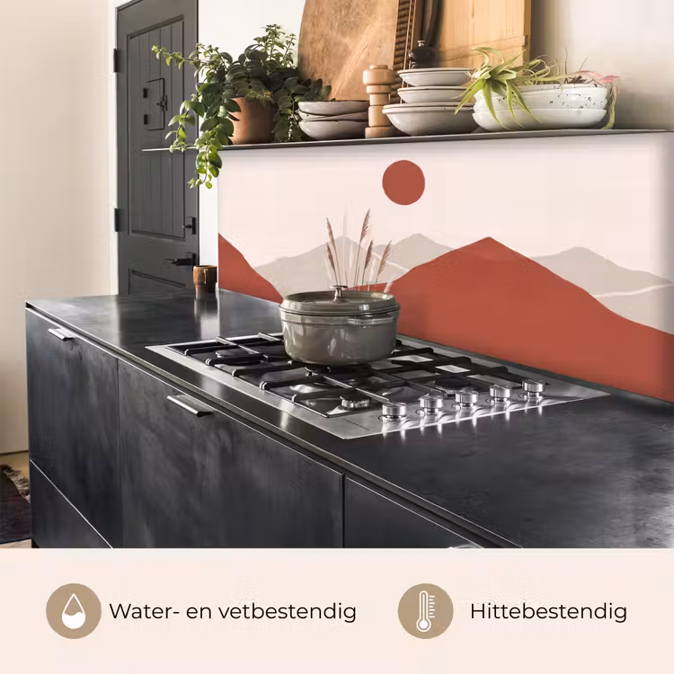 Keuken achterwand - Gras - Landschap - Natuur - Abstract - Beige — 5