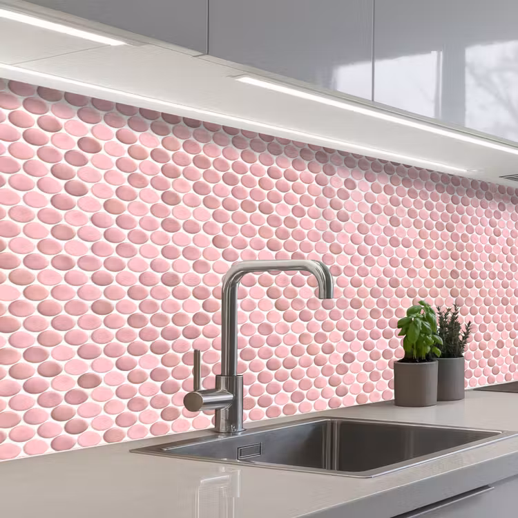 Keuken achterwand - Penny - Mozaïek - Lichtroze — 2