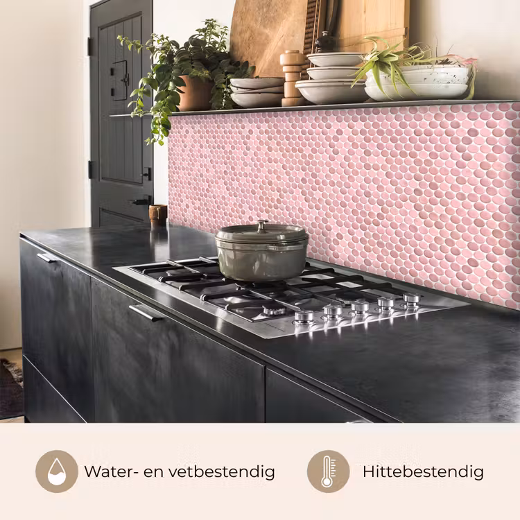 Keuken achterwand - Penny - Mozaïek - Lichtroze — 5
