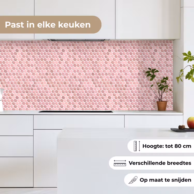 Keuken achterwand - Penny - Mozaïek - Lichtroze — 7