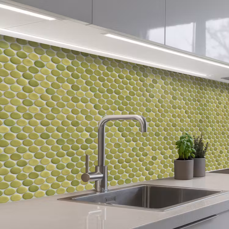 Keuken achterwand - Penny - Mozaïek - Olijfgroen — 2