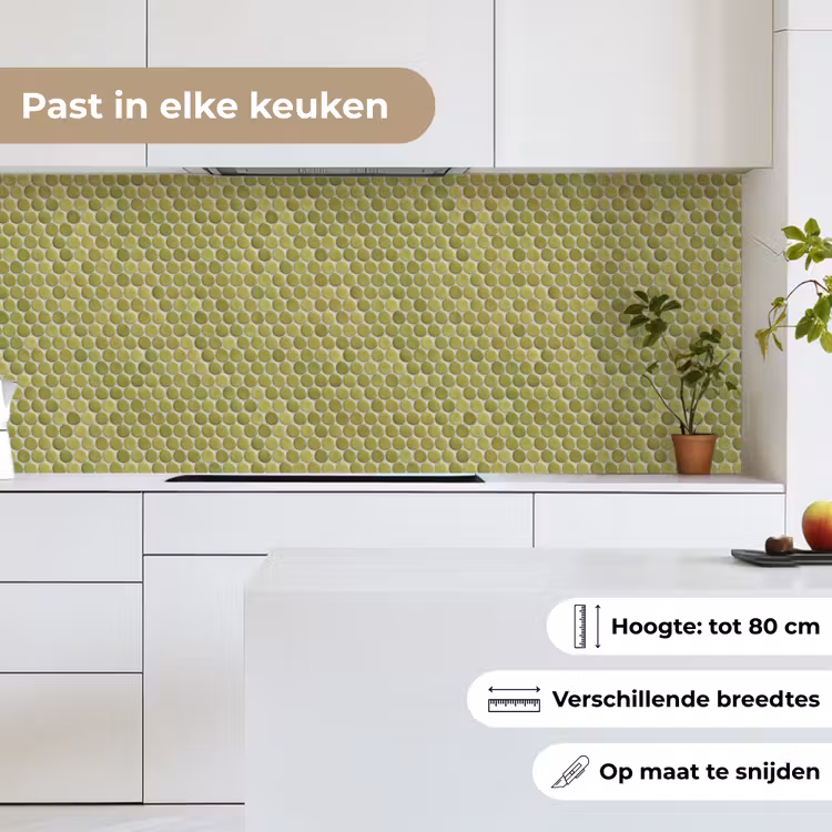 Keuken achterwand - Penny - Mozaïek - Olijfgroen — 7