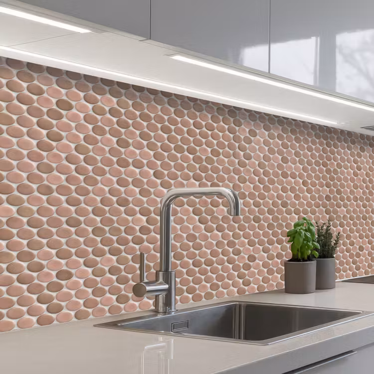 Keuken achterwand - Penny - Mozaïek - Oudroze - Terracotta — 2