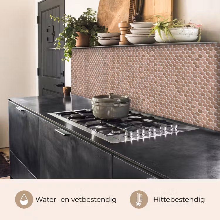 Keuken achterwand - Penny - Mozaïek - Oudroze - Terracotta — 5
