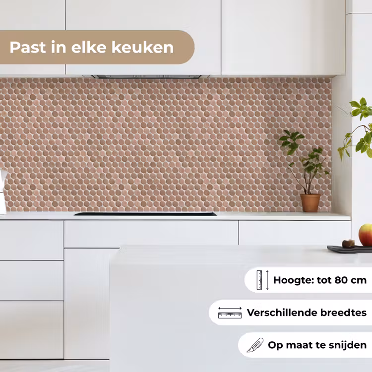 Keuken achterwand - Penny - Mozaïek - Oudroze - Terracotta — 7