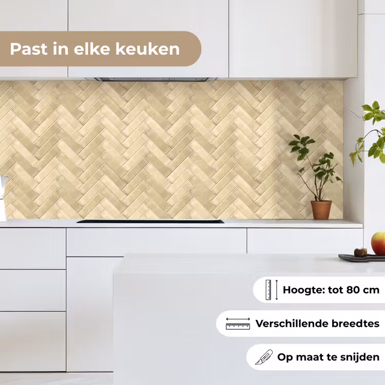 Keuken achterwand - Visgraat - Tegel - Zand — 7