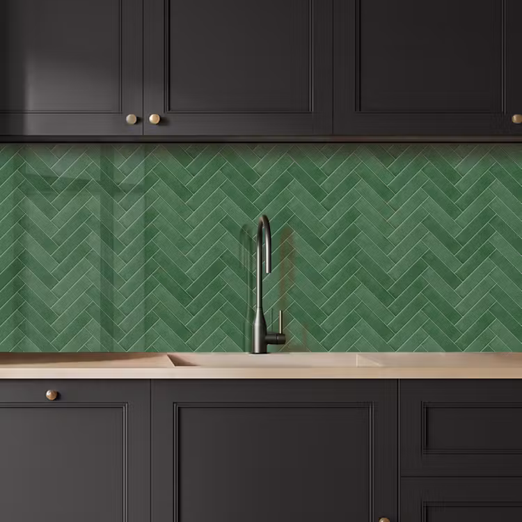 Keuken achterwand - Visgraat - Wandtegel - Bosgroen — 6