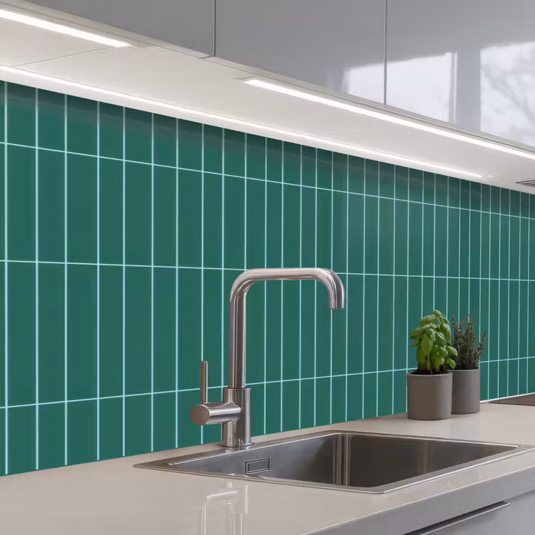 Keuken achterwand - Patroon - Tegel - Saliegroen — 2