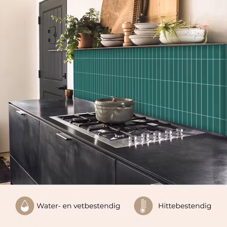Keuken achterwand - Patroon - Tegel - Saliegroen — 5