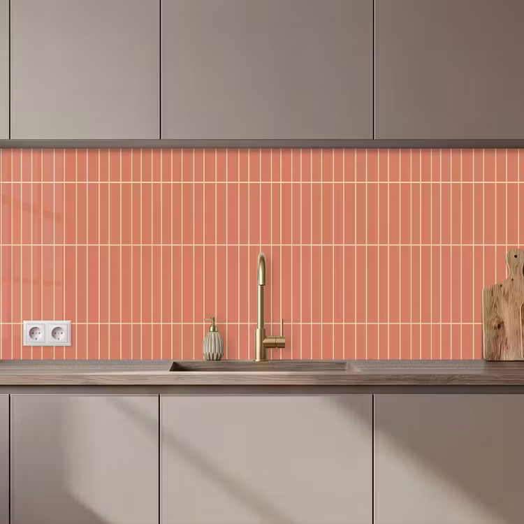 Keuken achterwand - Patroon - Tegels - Terracotta — 1