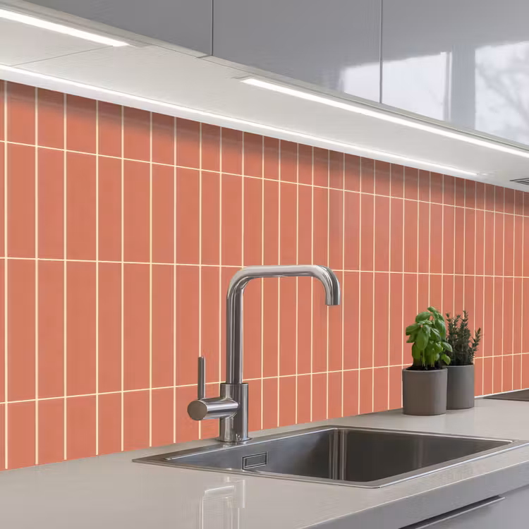 Keuken achterwand - Patroon - Tegels - Terracotta — 2
