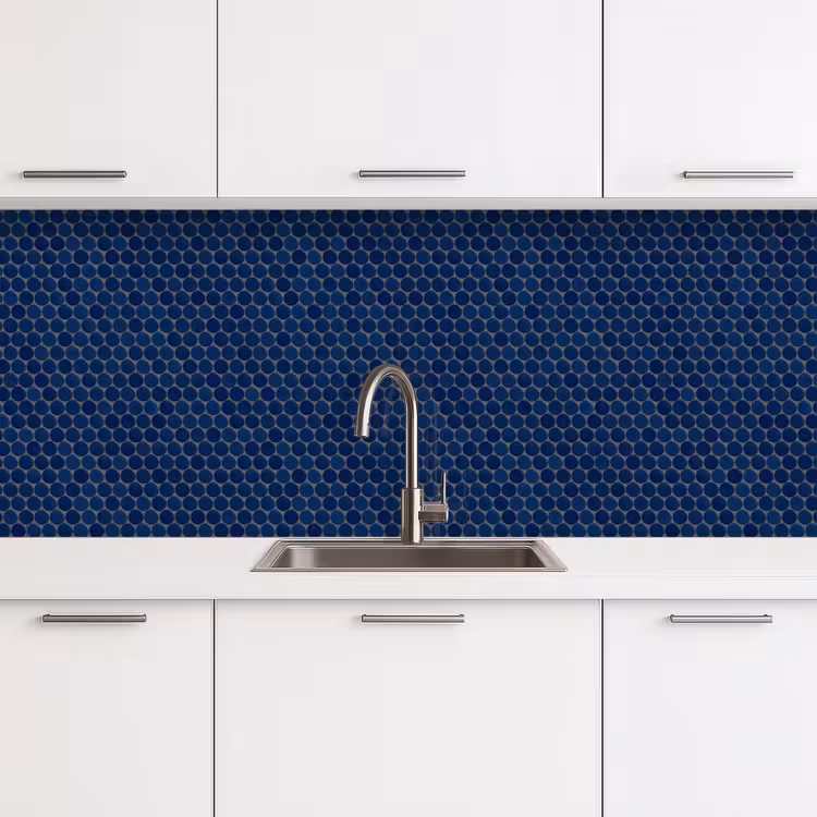 Keuken achterwand - Penny - Mozaïek - Donkerblauw — 4