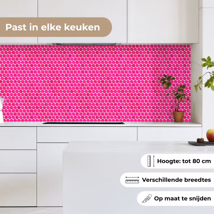 Keuken achterwand - Penny - Mozaïek - Felroze — 7