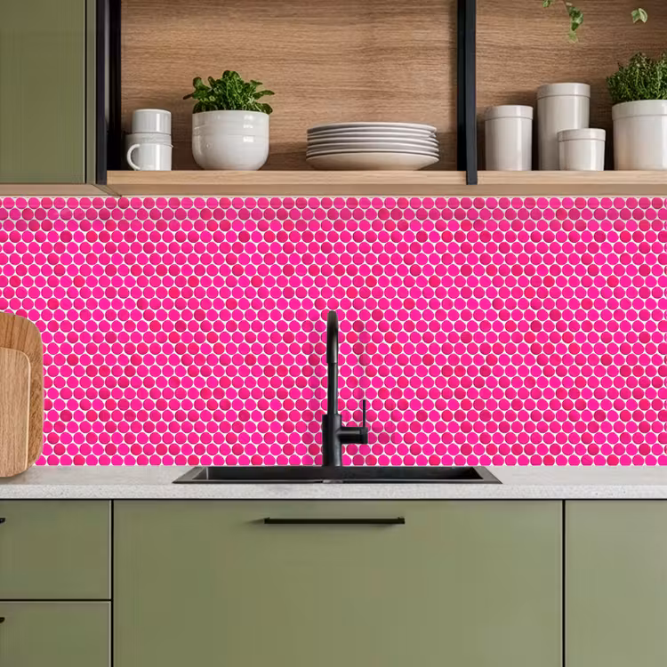 Keuken achterwand - Penny - Mozaïek - Felroze — 8